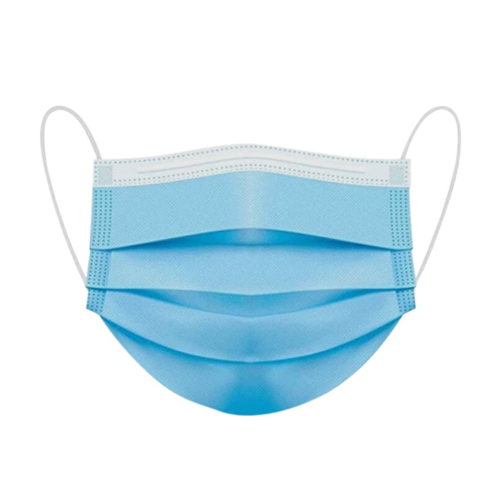 Premium Blue Face Masks - 50 Pack